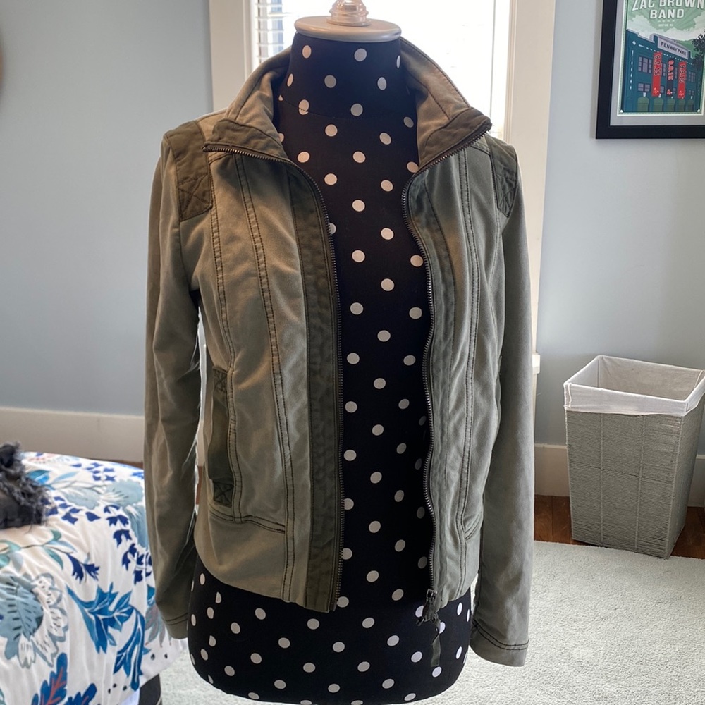 army green jacket. NEVER WORN